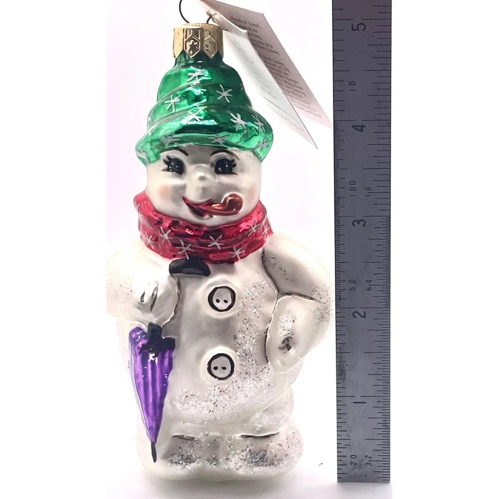 Christopher Radko Frosty Weather Glass Ornament 1996 Starlight Members Only wBox